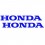 Coppia adesivi scritta Honda 13 cm in vari colori