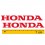 Coppia adesivi scritta Honda 7 cm in vari colori