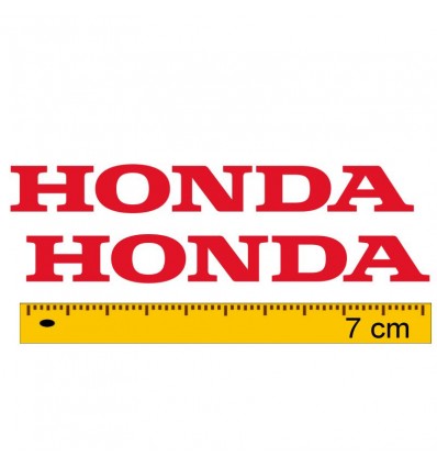 Coppia adesivi scritta Honda 7 cm in vari colori