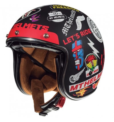 Casco MT-Helmets Le Mans 2 Anarchny A1 nero opaco