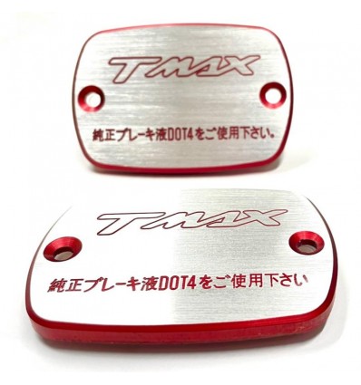 Coperchi pompa freno Yamaha T-Max 500 e T-Max 530 logo rosso