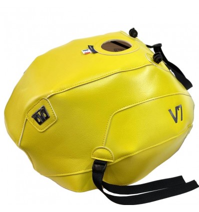 Copriserbatoio Bagster per Moto Guzzi V7 850 in similpelle giallo