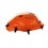 Copriserbatoio Bagster per Ducati Monster 600-1000 e S4, S2R, S4R 00-08 in similpelle arancio e bianco
