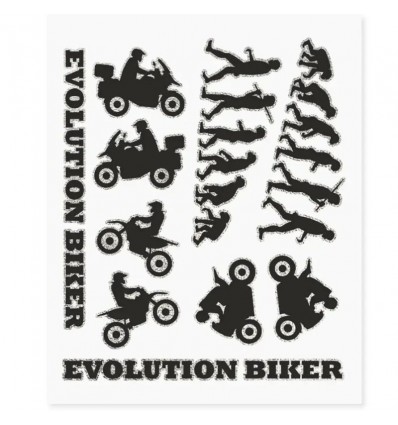 Set adesivi serie Adventure Stickers - Evolution Biker