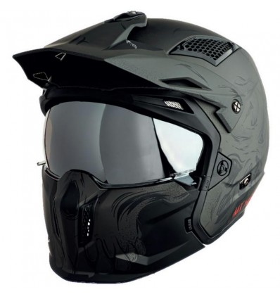 Casco MT Helmets Streetfighter Darkness A2 antracite opaco