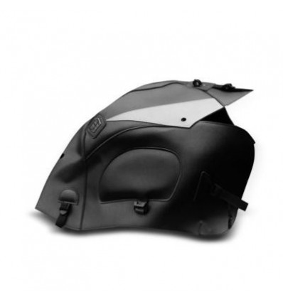Copriserbatoio Bagster per Honda XL 1000 V Varadero 99-11 in similpelle nero e triangolo antracite