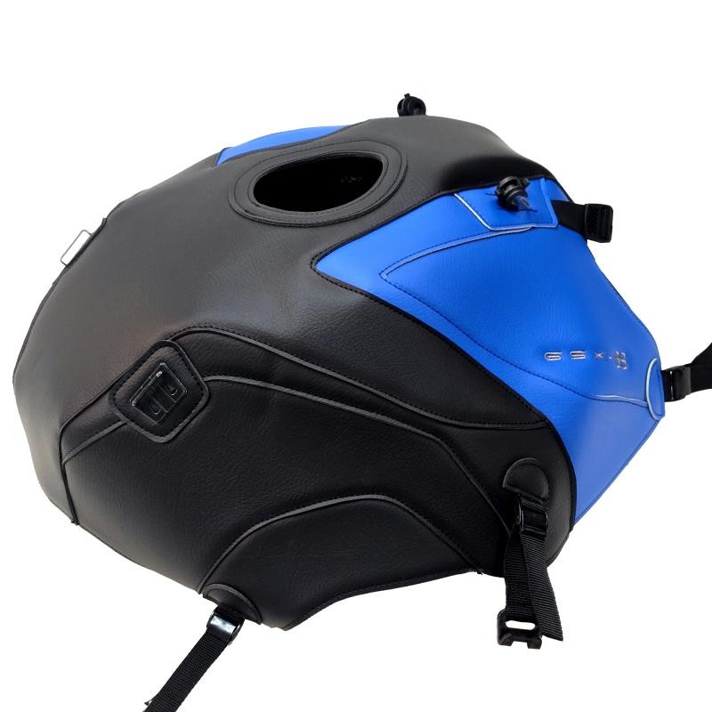 Copriserbatoio Bagster per Suzuki GSX-8S similpelle nero opaco e blu