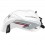Copriserbatoio Bagster per Honda CBF 600N 08-12 in similpelle bianco, acciaio e rosso