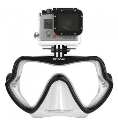 Maschera da sub e snorkeling Octomask predisposta GoPro