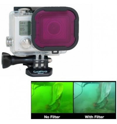 Filtro PolarPro Aqua3+ magenta in vetro per GoPro Hero3+