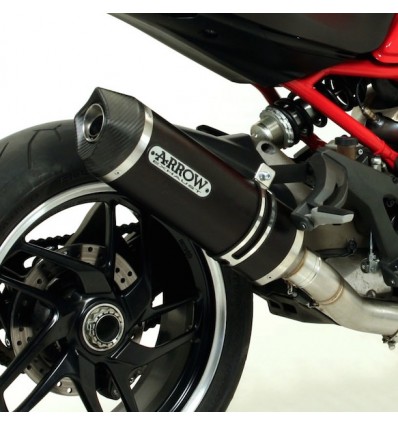 Terminale Arrow Street Thunder Alluminium Dark per Ducati Diavel, Multistrada e Monster 1200