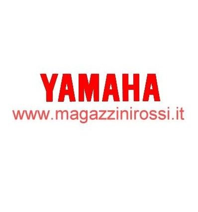 Adesivo scritta Yamaha rosso cm 8
