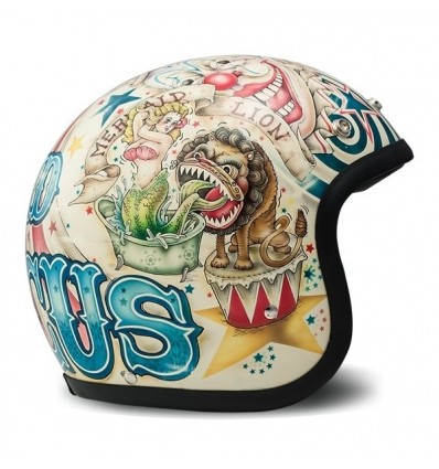 Casco DMD Helmets serie Vintage grafica Circus