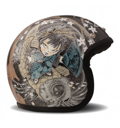 Casco DMD Helmets serie Vintage grafica Geisha