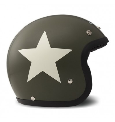 Casco DMD Helmets serie Vintage grafica Star Green
