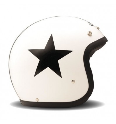 Casco DMD Helmets serie Vintage grafica Star White