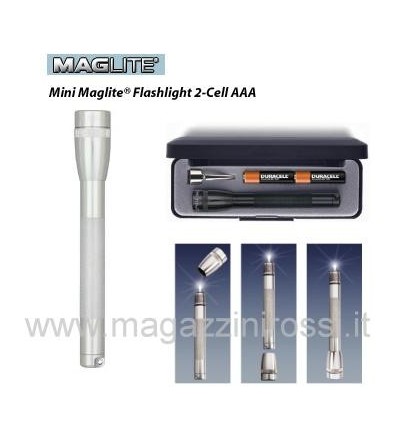 Torcia Maglite Mini AAA alluminio con astuccio