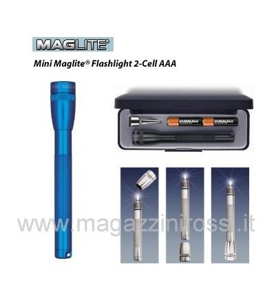 Torcia Maglite Mini AAA blu scuro con astuccio