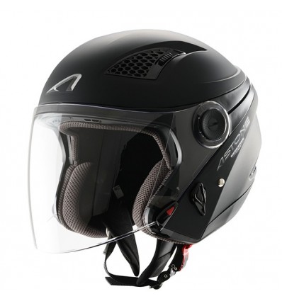 Casco Astone Helmets DJ10 Mono doppia visiera nero opaco