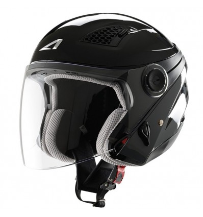 Casco Astone Helmets DJ10 Mono doppia visiera nero metal