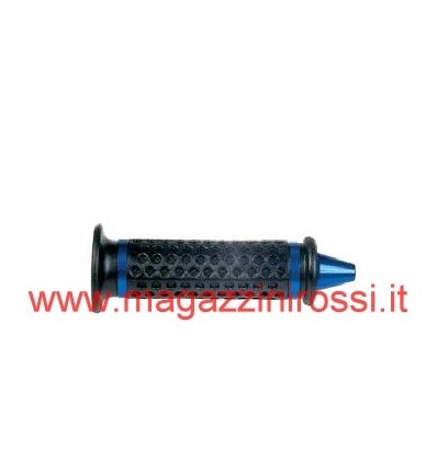 Manopole scooter ONE Tuning nere con terminale blu