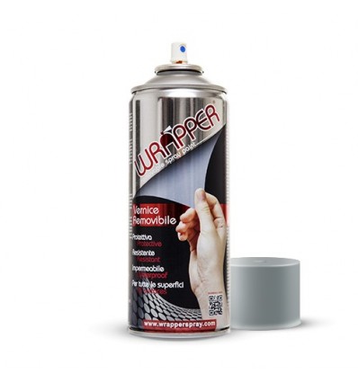 Pellicola spray per wrapping a rimozione facilitata grigio argento