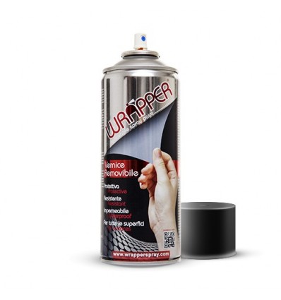 Pellicola spray per wrapping a rimozione facilitata nero opaco