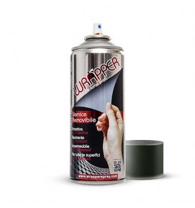 Pellicola spray per wrapping a rimozione facilitata grigio scuro