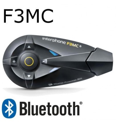 Interfono da casco Bluetooth Cellular Line F3MC singolo