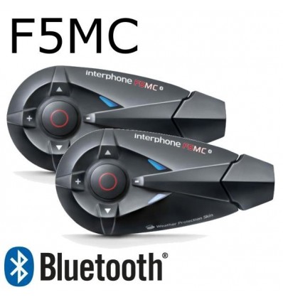 Interfono da casco Bluetooth Cellular Line F5MC doppio