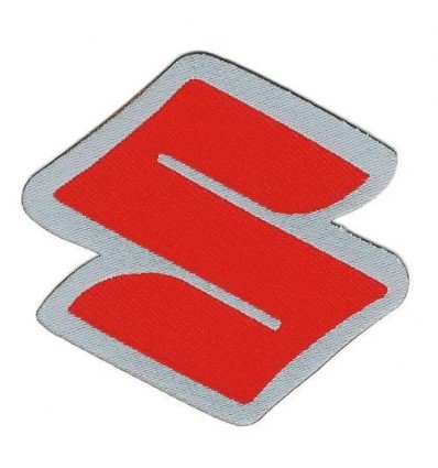 Patch adesiva in tessuto con logo Suzuki