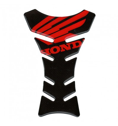 Protezione paraserbatoio carbon lunga logo Honda rosso