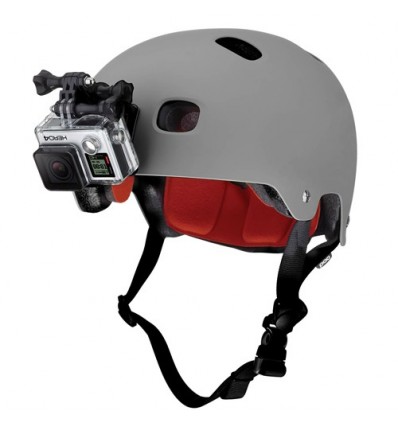 Kit di fissaggio frontale su casco GoPro Helmet Front Mount per minicamera Hero