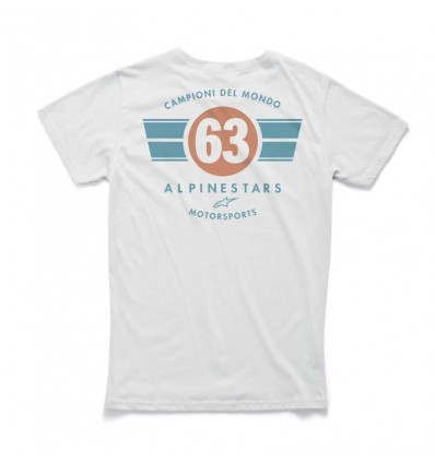 T-Shirt Alpinestars grafica World Tee bianca