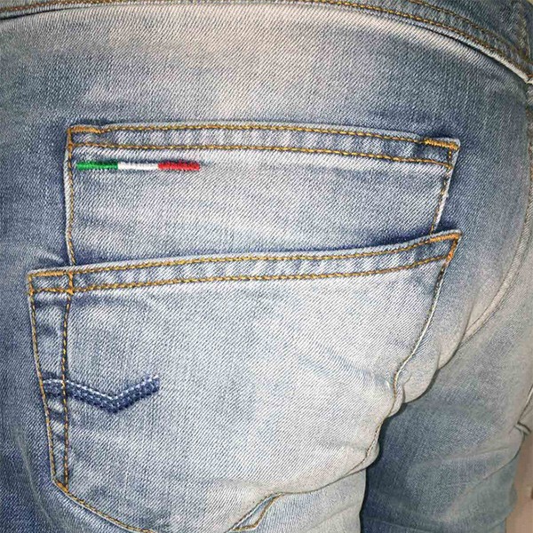 Pantalone jeans da moto Motto Italia con rinforzi in kevlar - Magazzini  Rossi