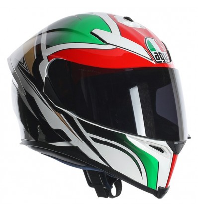 Casco AGV K-5 grafica Roadracer Italy verde, bianco e rosso