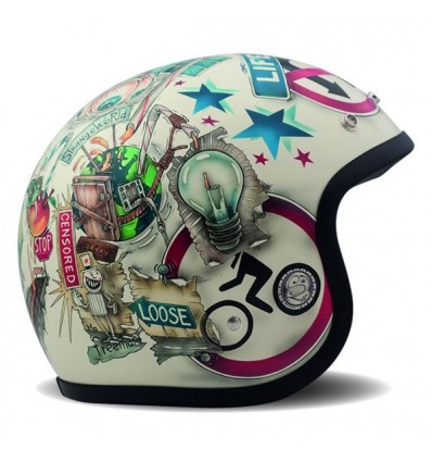 Casco DMD Helmets serie Vintage grafica Vision