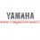 Adesivo scritta Yamaha cromato cm 28