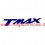 Adesivo scritta T-Max colore blu