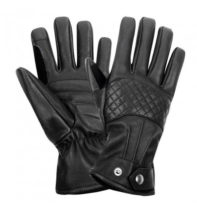 Guanti da moto Belstaff Esses Gloves in pelle nera - Magazzini Rossi