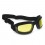 Occhiali da moto Bertoni AF112D con elastico e lenti gialle