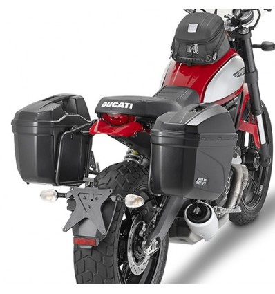 Portavaligie laterale Givi PL7407 Monokey per Ducati Scrambler 800