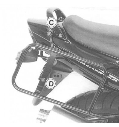 Telai laterali neri Hepco & Becker per Suzuki GSF 1200/S Bandit 01-05