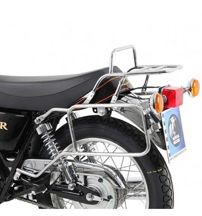Portapacchi e telai laterali Hepco & Becker cromati per Yamaha SR 400 dal 2014
