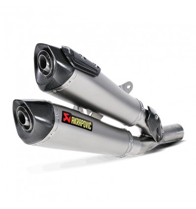 Coppia di marmitte Akrapovic Slip On Carbonio omologate per Ducati Diavel 11-16
