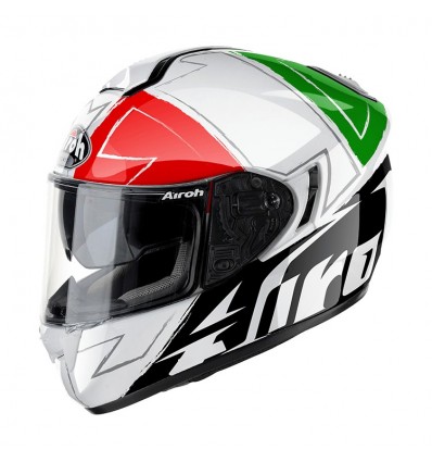 Casco integrale Airoh ST 701 grafica Way rosso, bianco e verde