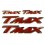 Set adesivi logo T-Max resina 3D rossi