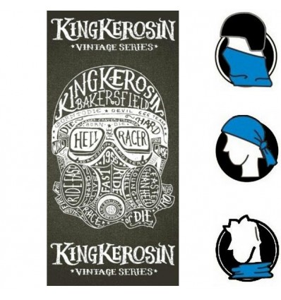 Collare bandana King Kerosin Tunnel grafica Hellracer