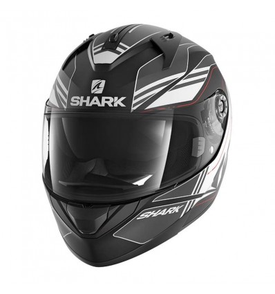 Casco Shark Helmets Ridill grafica Tika nero, antracite e bianco