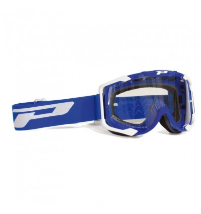 Maschera da cross Pro Grip 3400 blu con lente fotocromatica